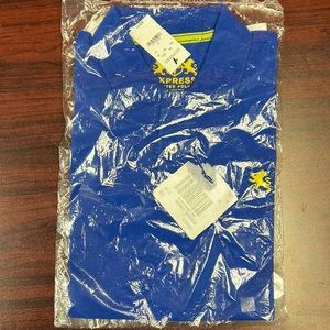 Brand new royal blue collar shirt